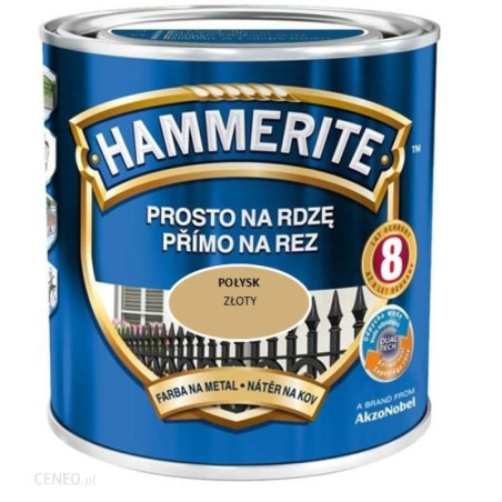 Emalia HAMMERITE złoty gładki  0.7l